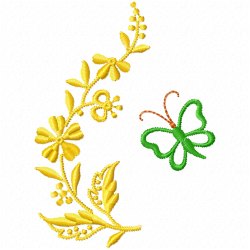 Flowers And Tree Embroidery Design 9 Flowers And Tree Embroidery Design 9